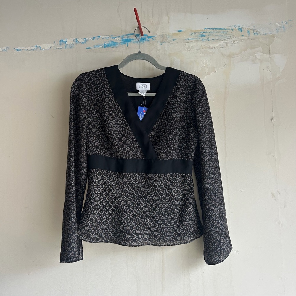 LOFT Elegant Black Top